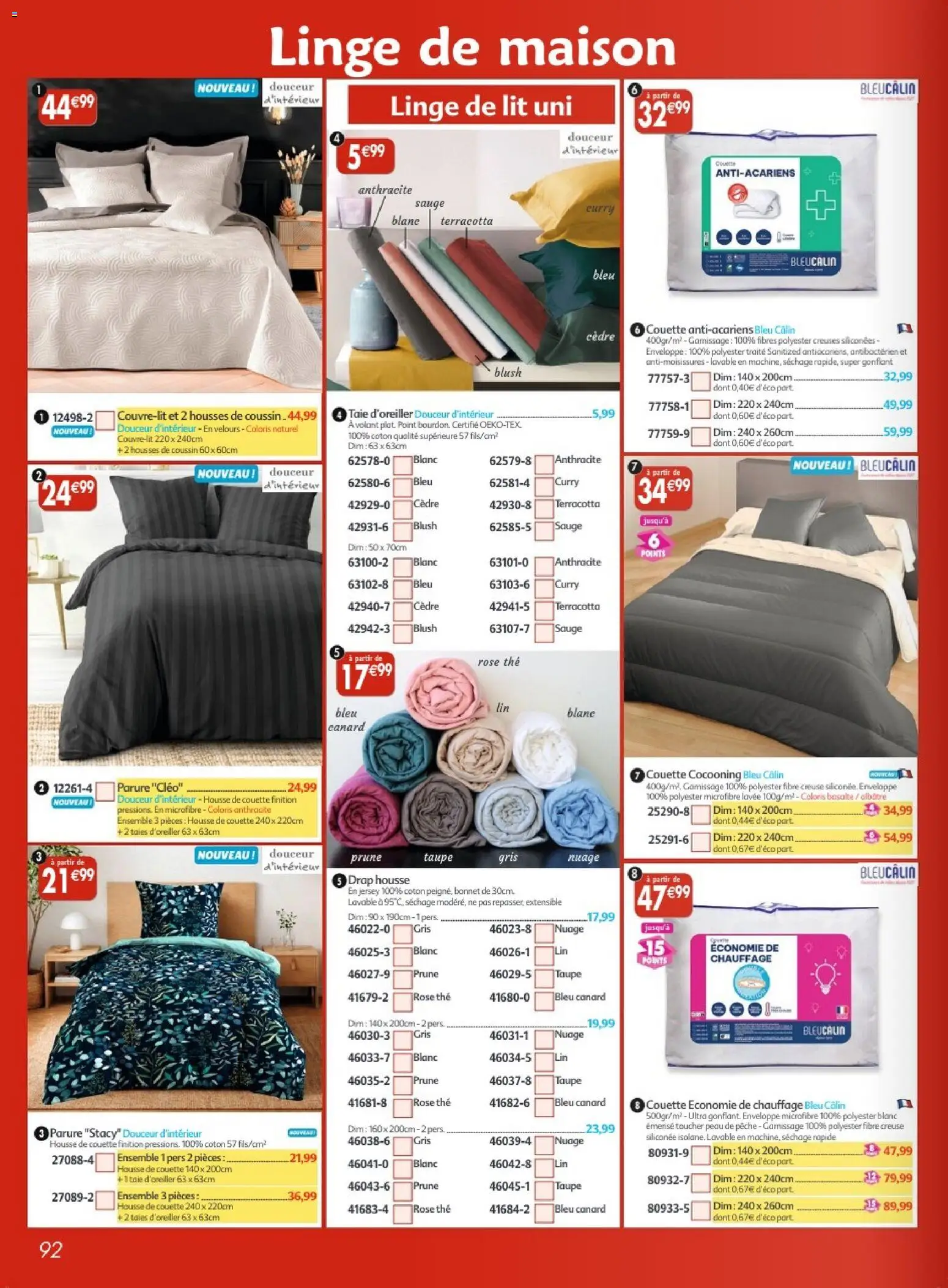 Prévisualisation de Maximo catalogue epicerie du magasin Maximo formulaire valide 26/10/2026 - Lit, Pêche, Curry, Drap housse, Thé, Linge de lit, Coton, Taie d'oreiller