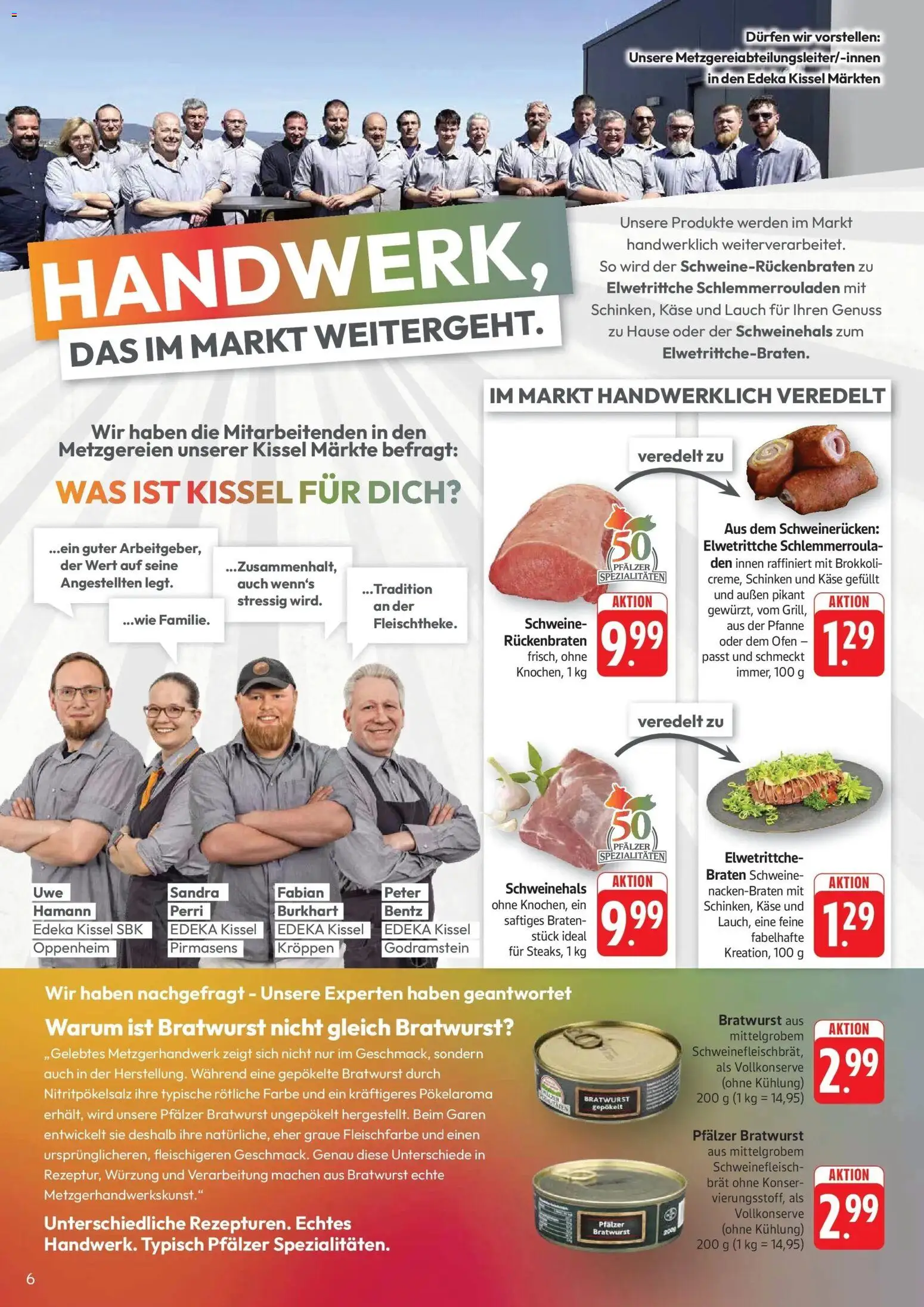 Vorschau von dem Prospekt des Geschäftes Edeka, gültig ab dem 26.10.2026 - Käse, Brokkoli, Bratwurst, Lauch, Ofen, Schinken, Schweinefleisch, Spezialitäten