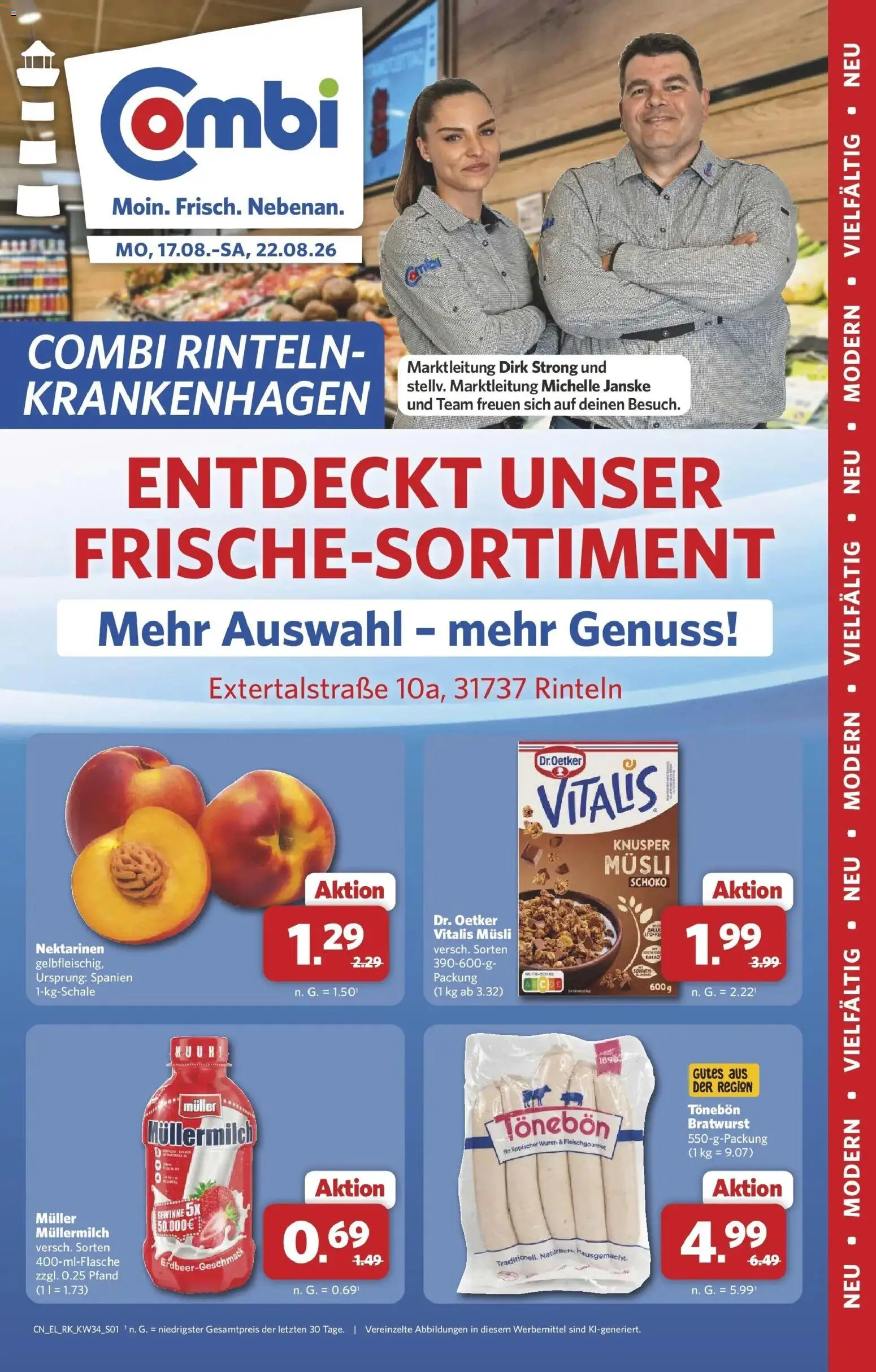 Vorschau von dem Prospekt des Geschäftes Combi, gültig ab dem 17.08.2026