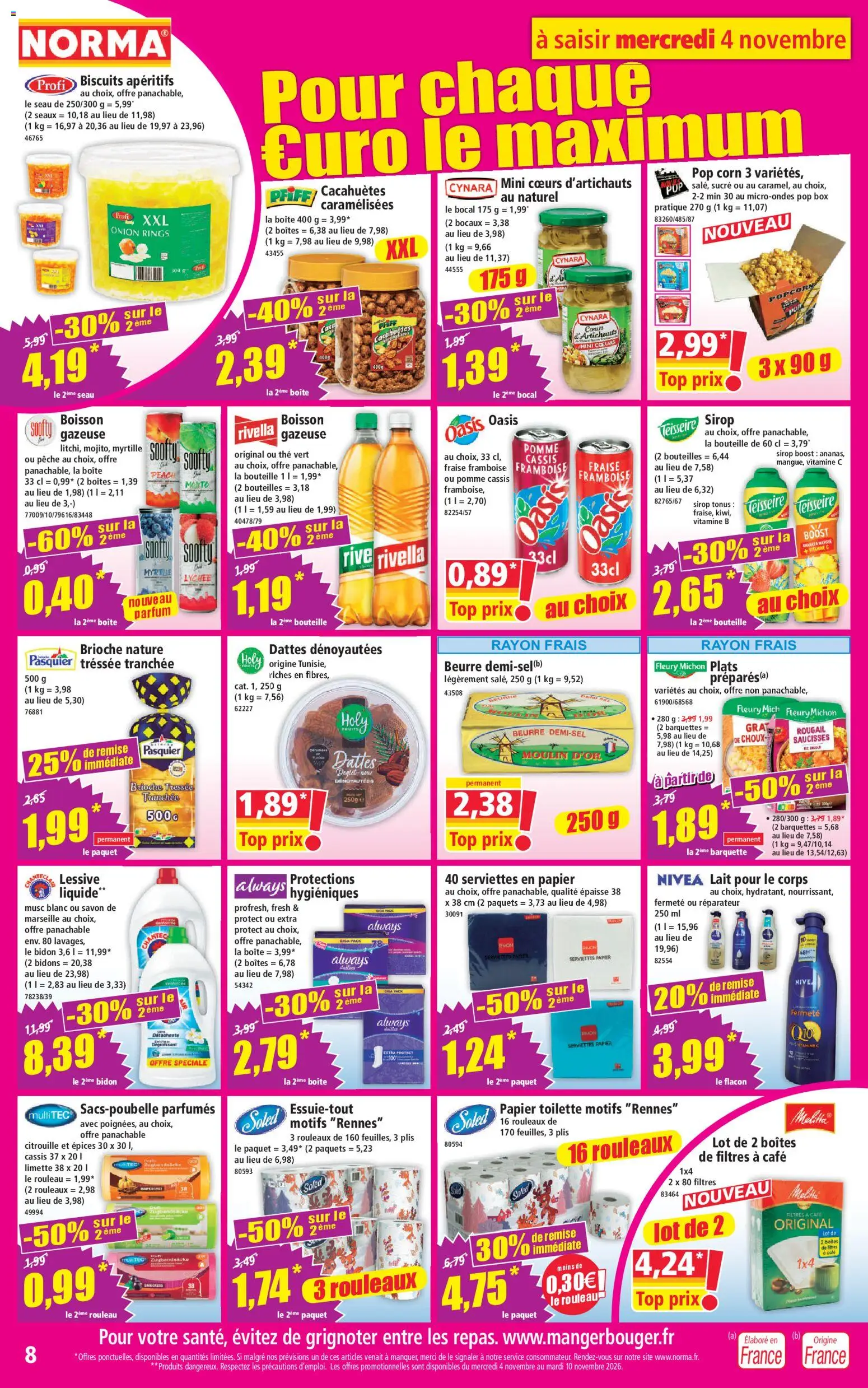 Prévisualisation de Norma catalogue du magasin Norma formulaire valide 04/11/2026