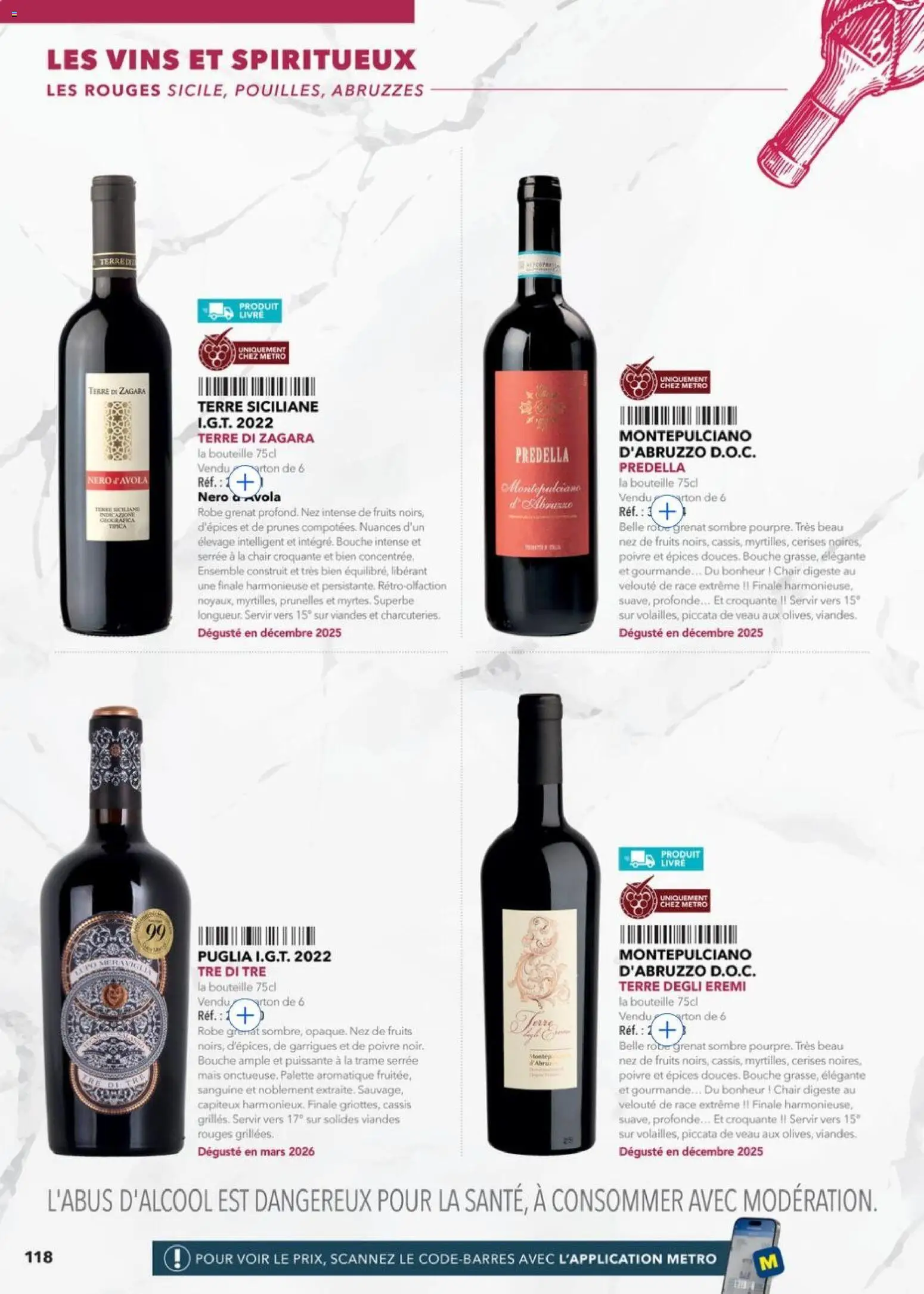 Prévisualisation de METRO - Guide Italie du magasin METRO formulaire valide 28/05/2026 - Cassis, Robe, Livre, Fruits, Cerises, Épices, Poivre, Prunes