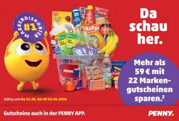 Vorschau der Angebote: Penny Markt Penny Markt Gutscheine gültig ab 21.05.2026