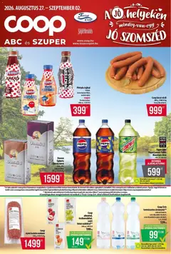 Ajánlatok - Coop újság érvényessége 2026.08.31-ig megtekintése, amely érvényes 2026.08.24.-től