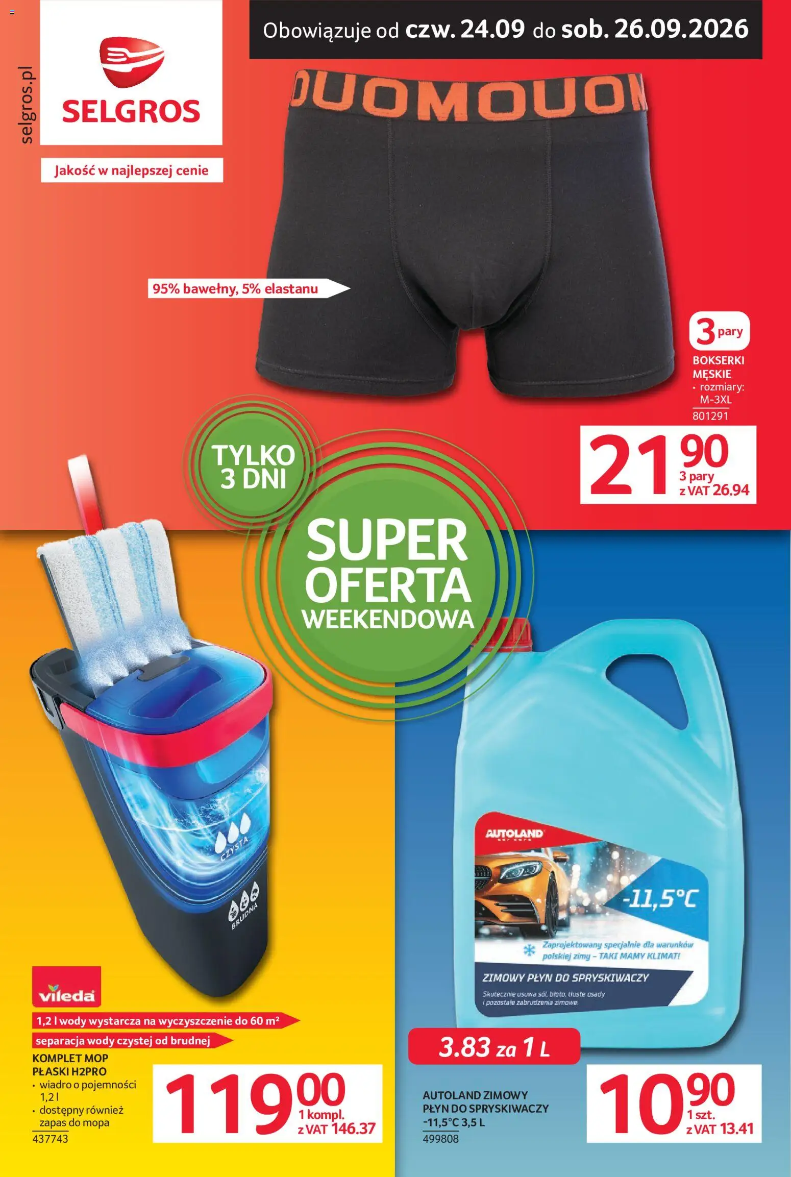 Pogląd gazetki "Selgros cash&carry gazetka - Oferta weekendowa" ze sklepu Selgros cash&carry ważnej od 24.09.2026