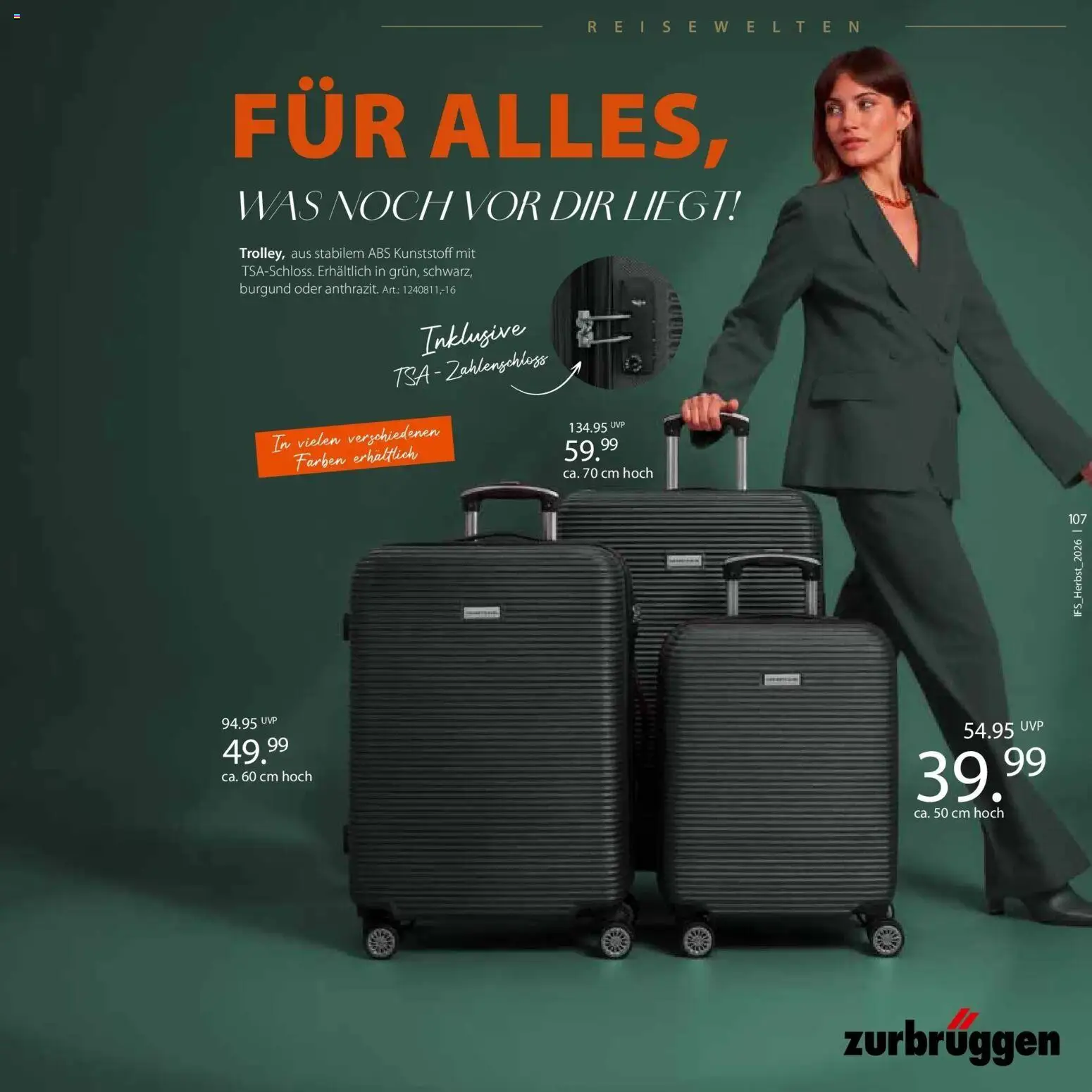 Vorschau von dem Prospekt des Geschäftes Zurbrüggen, gültig ab dem 24.10.2026