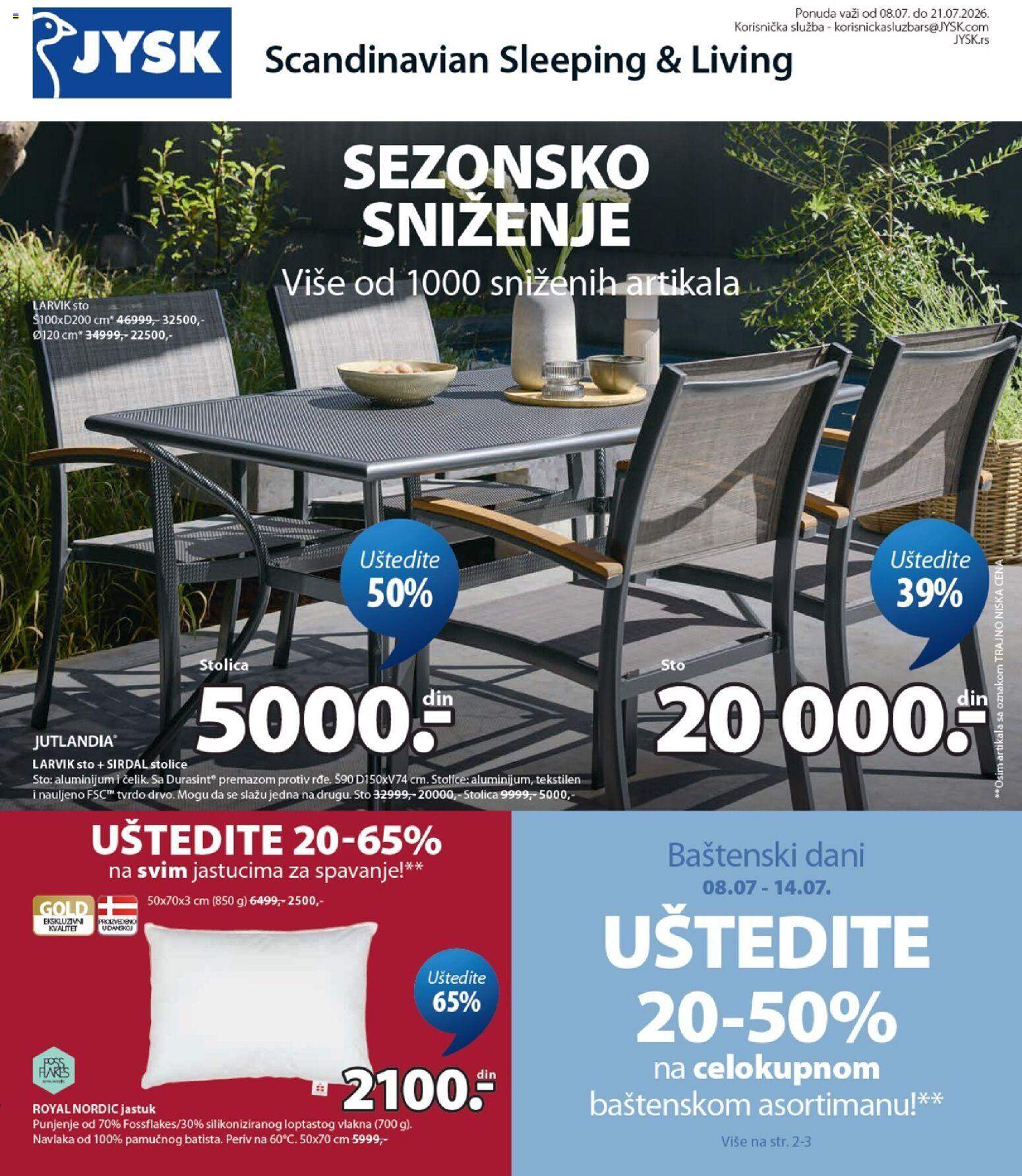 Novi Jysk katalog od 08.07.