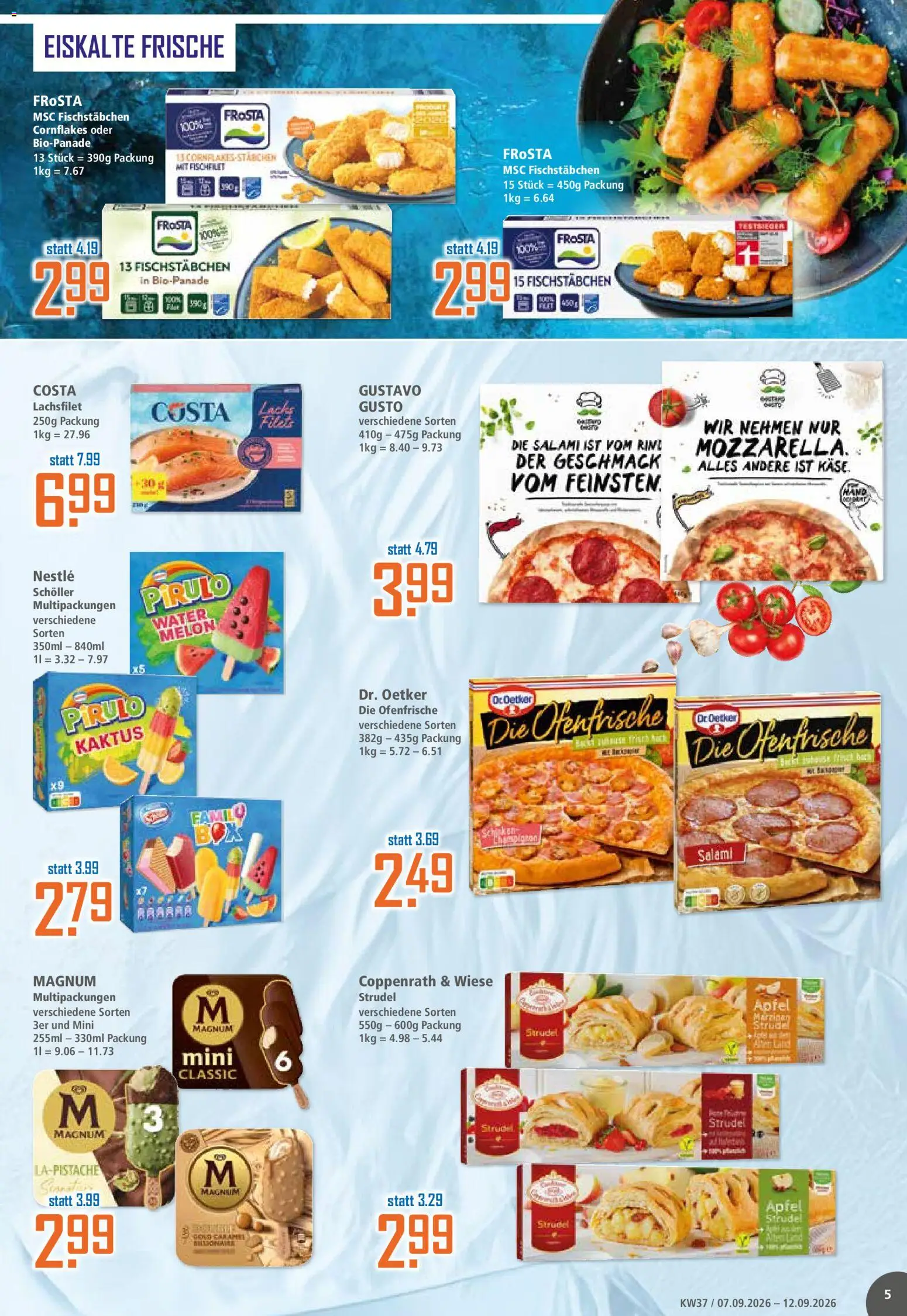 Vorschau von dem Prospekt des Geschäftes Klaas & Kock, gültig ab dem 07.09.2026 - Käse, Äpfel, Cornflakes, Frosta, Salami, Ofenfrische, Fischstabchen