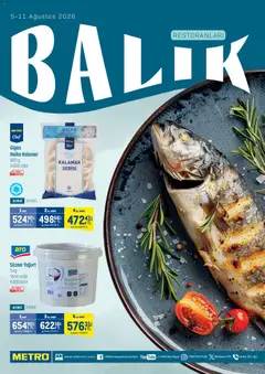 Metro Metro - Balık Restoranları 05.08.2026 - Broşürünün önizlemesi