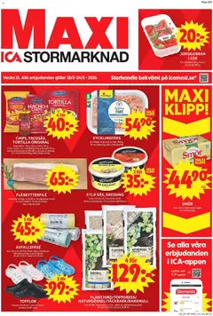 Förhandsgranska reklamblad Enköping från butik ICA Maxi gäller från 18/05/2026