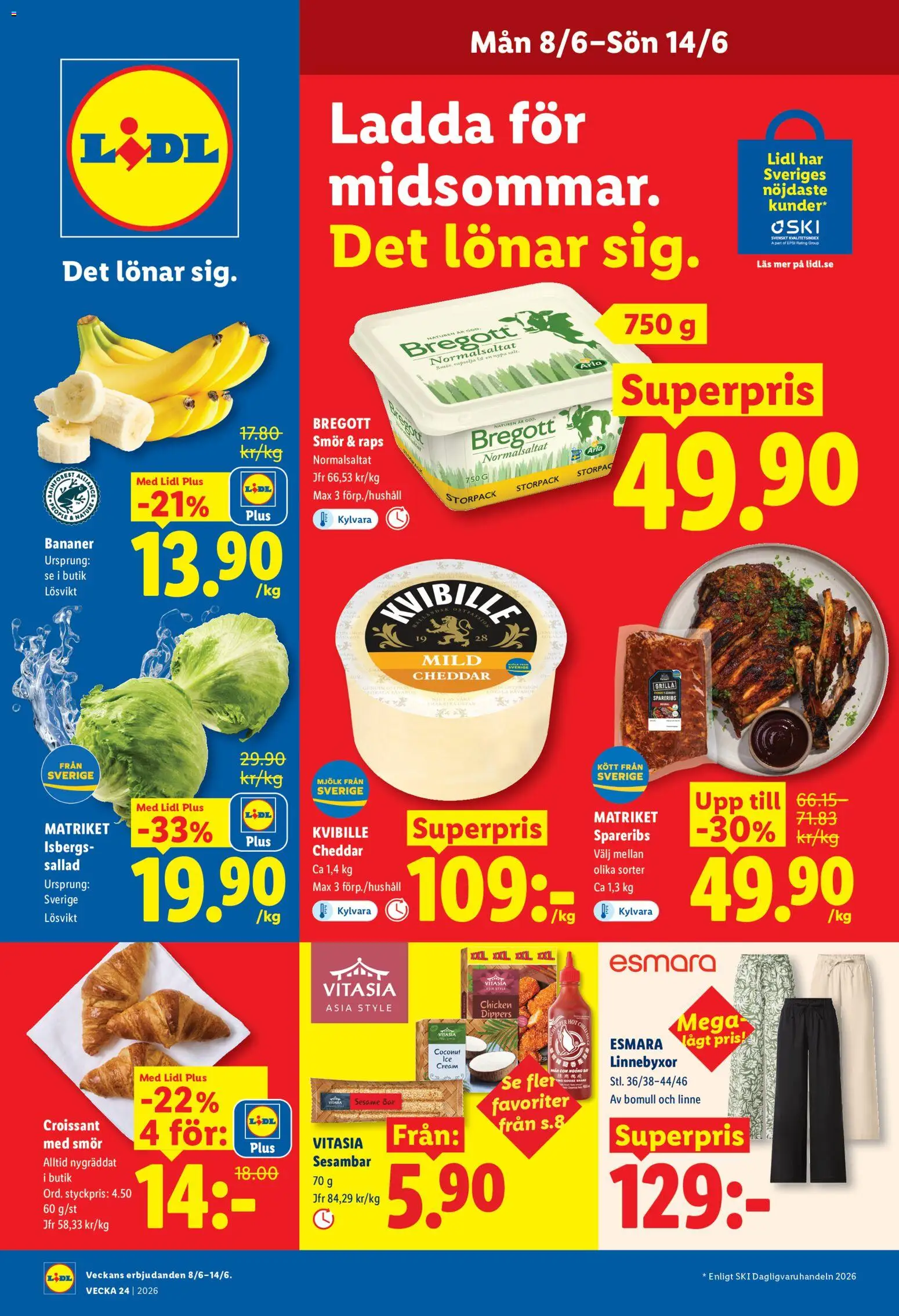 Förhandsgranska reklamblad Lidl erbjudanden från butik Lidl gäller från 08/06/2026