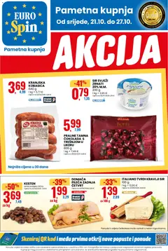 Pregled letka Eurospin Katalog trgovine Eurospin vrijedi od 21.10.2026