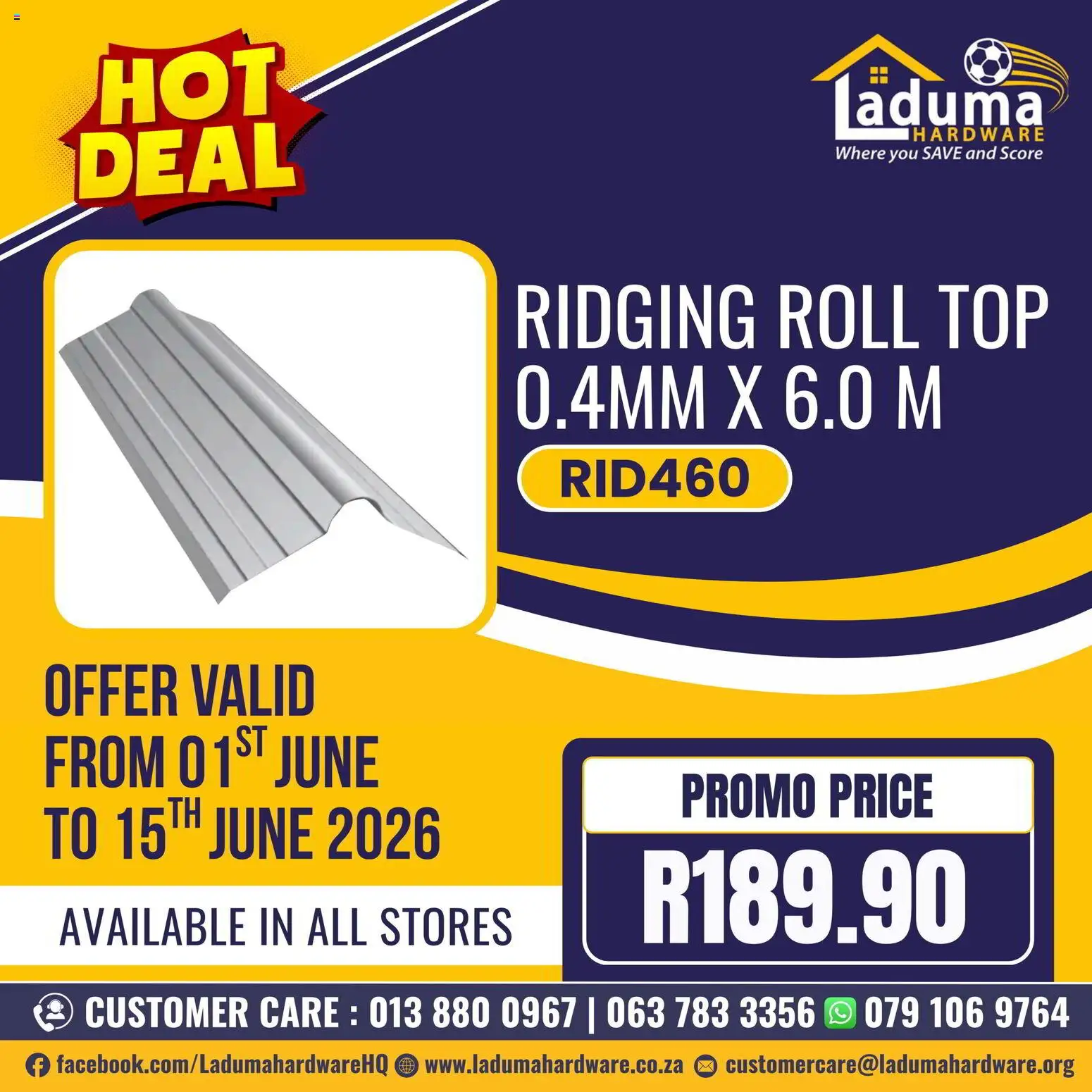 Preview of Laduma Hardware flyer valid from 01/06/2026