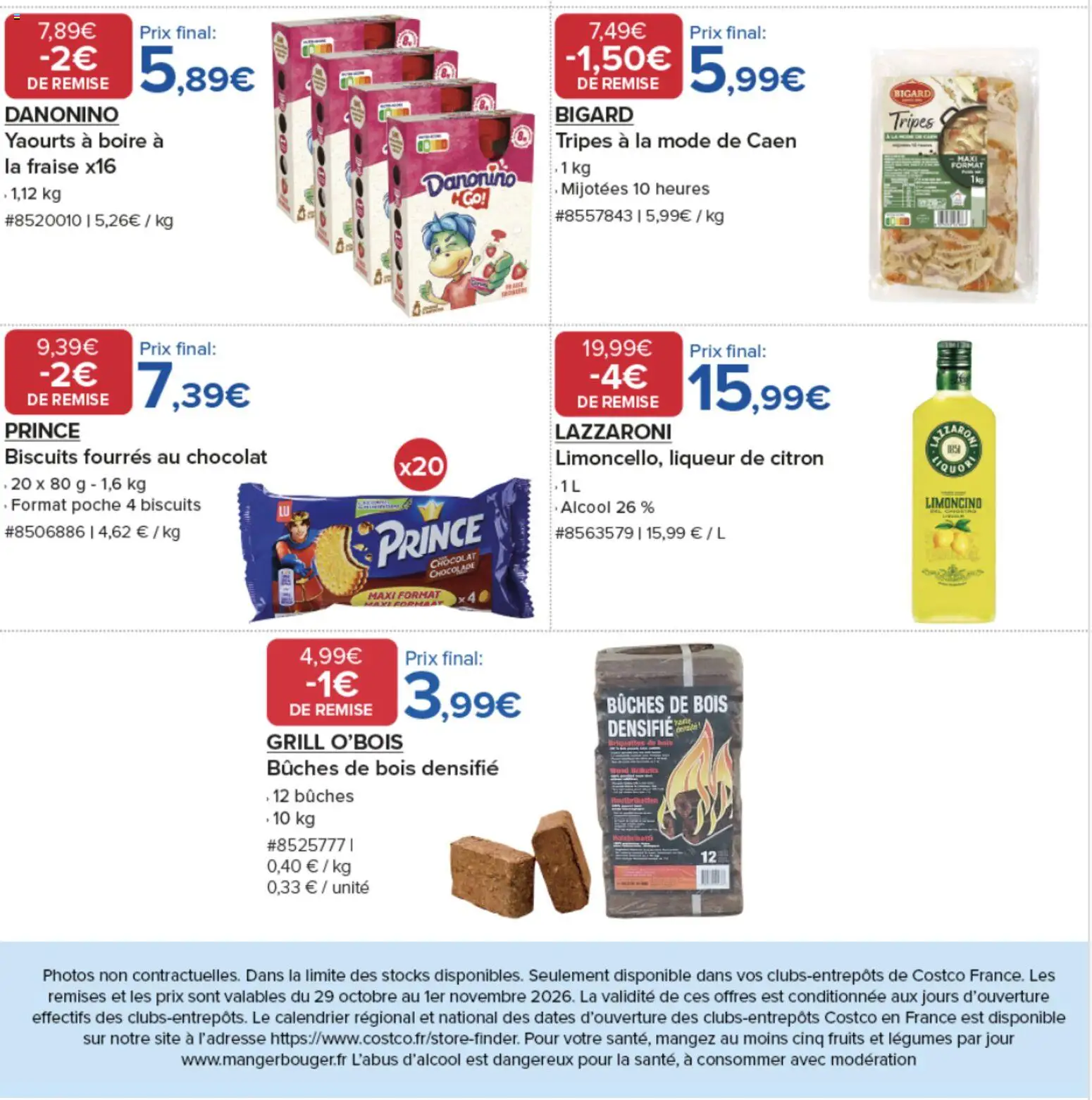 Prévisualisation de Costco 4 jours d'offres du magasin Costco formulaire valide 29/10/2026