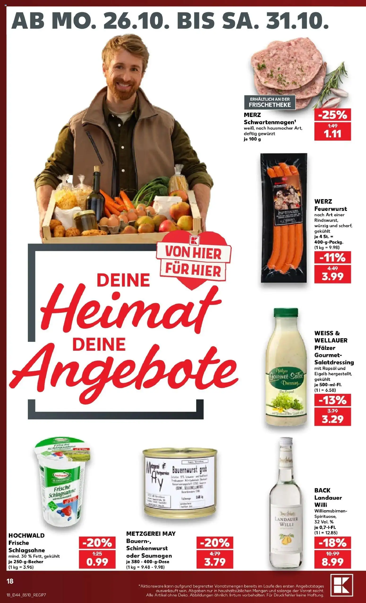 Vorschau von dem Prospekt des Geschäftes Kaufland, gültig ab dem 26.10.2026