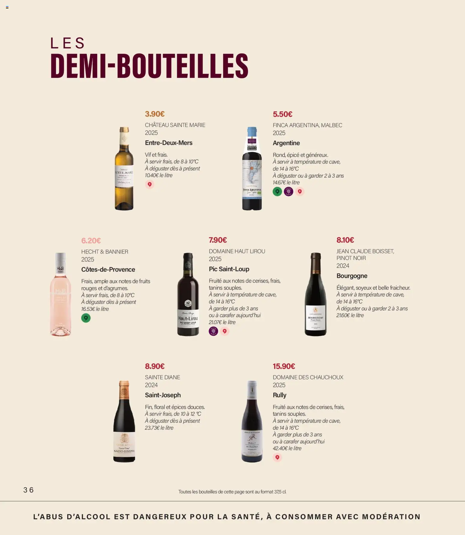 Prévisualisation de Monoprix - Guide foire aux vins du magasin Monoprix formulaire valide 11/09/2026 - Fruits, Jean, Bourgogne, Pinot noir, Épices