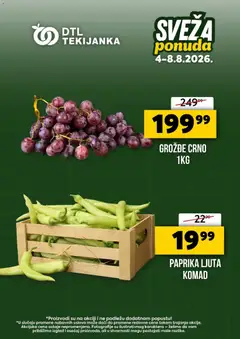 Pregled Tekijanka kataloga - važi od 04.08.2026