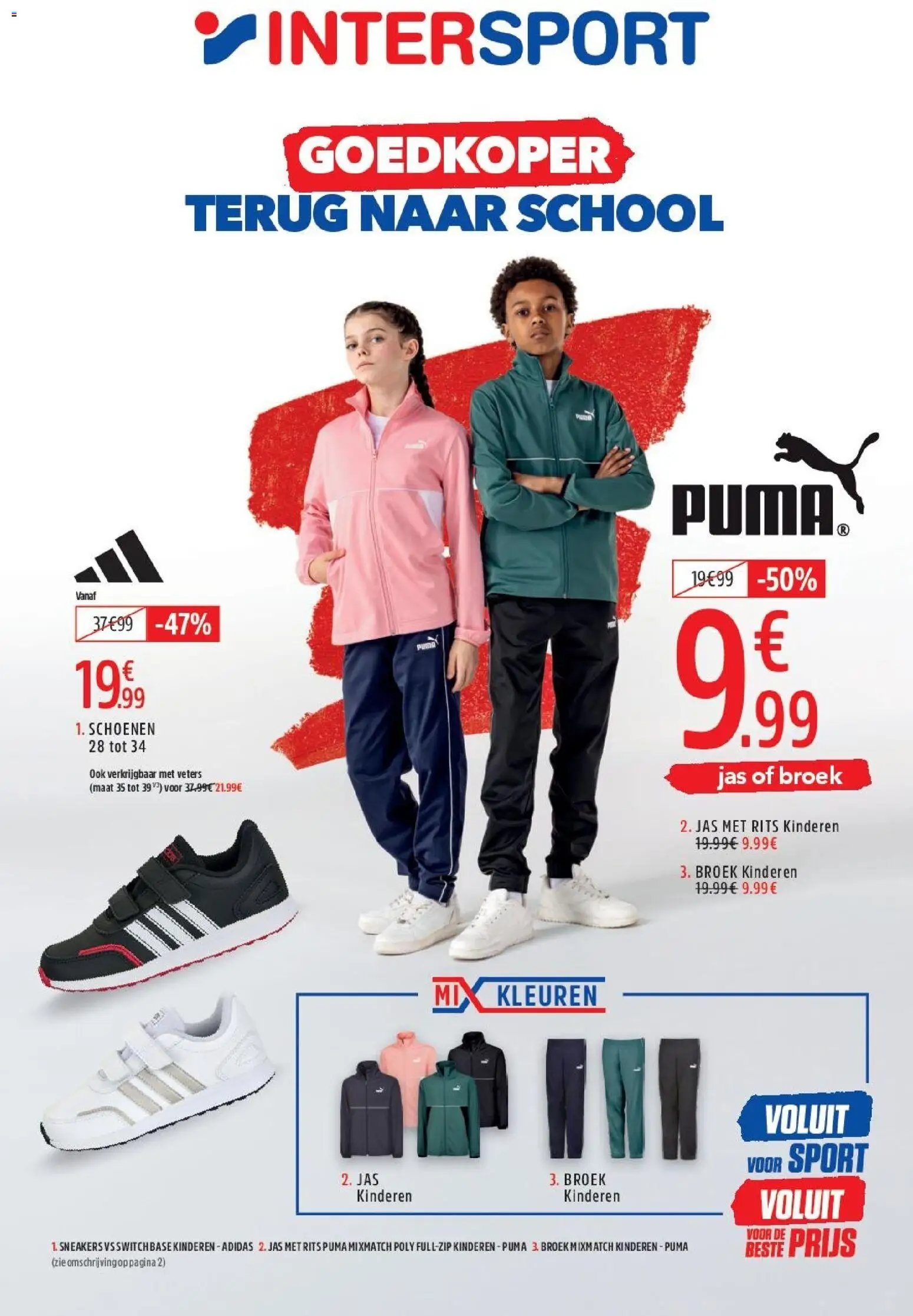 Voorbeeld van Intersport Folder van winkel Intersport geldig vanaf 03/08/2026 - Sneakers, Schoenen, Jas, Broek