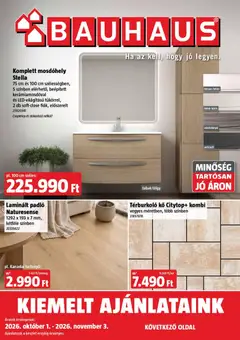 Bauhaus - Bauhaus akciós újság megtekintése, amely érvényes 2026.10.01.-től