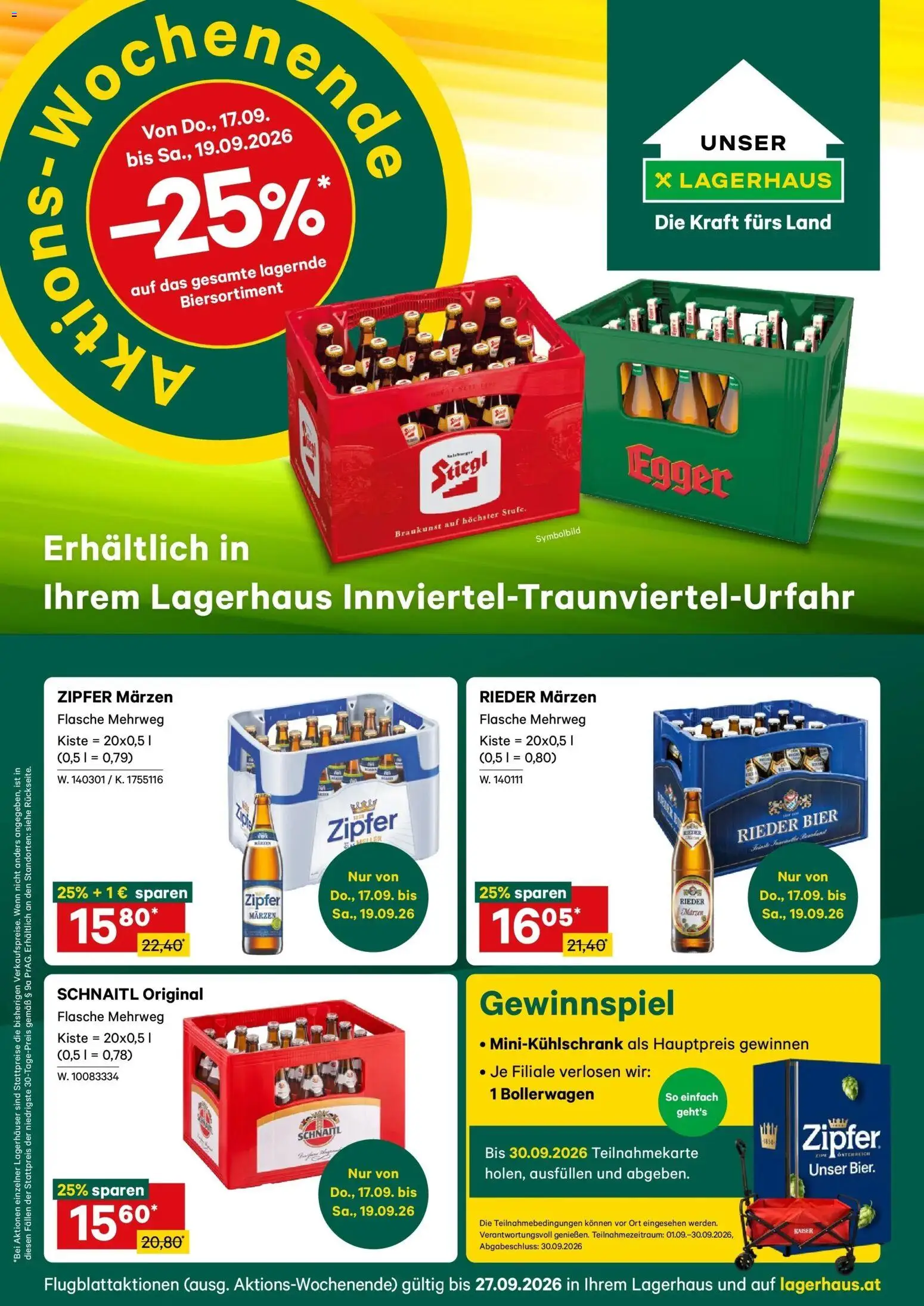 Vorschau der Angebote: Lagerhaus Lagerhaus Wochen Angebote gültig ab 14.09.2026