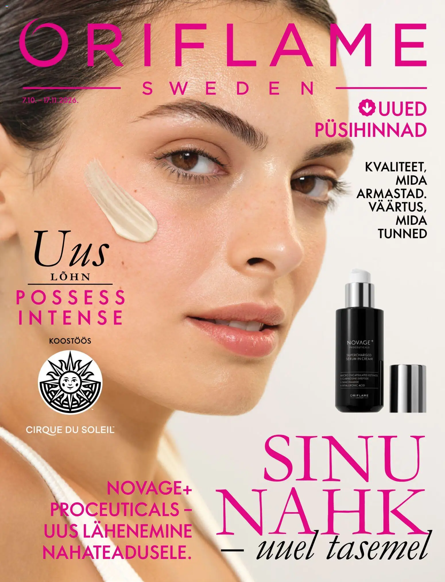 Oriflame kliendilehe eelvaade alates 07.10.2026