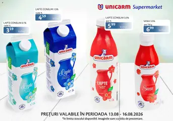 Previzualizarea de cataloage: Unicarm Unicarm Catalog Produse lactate valabil de la 13.08.2026