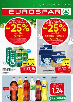 Vorschau der Angebote: Eurospar Eurospar Flugblatt gültig ab 21.05.2026