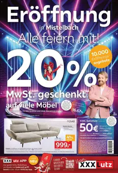 Vorschau der Angebote: XXXLutz XXXLutz Eröffnung in Mistelbach Alle feiern mit! gültig ab 12.05.2026