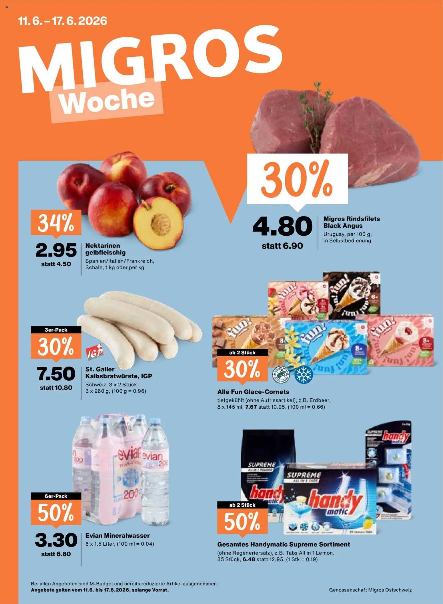 Vorschau des Merkblatts Migros aktionen vom Shop Migros gültig von 11.06.2026 bis 17.06.2026