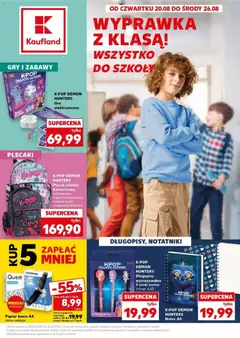 Pogląd gazetki "Kaufland gazetka - Wszystko do szkoły" ze sklepu Kaufland ważnej od 20.08.2026