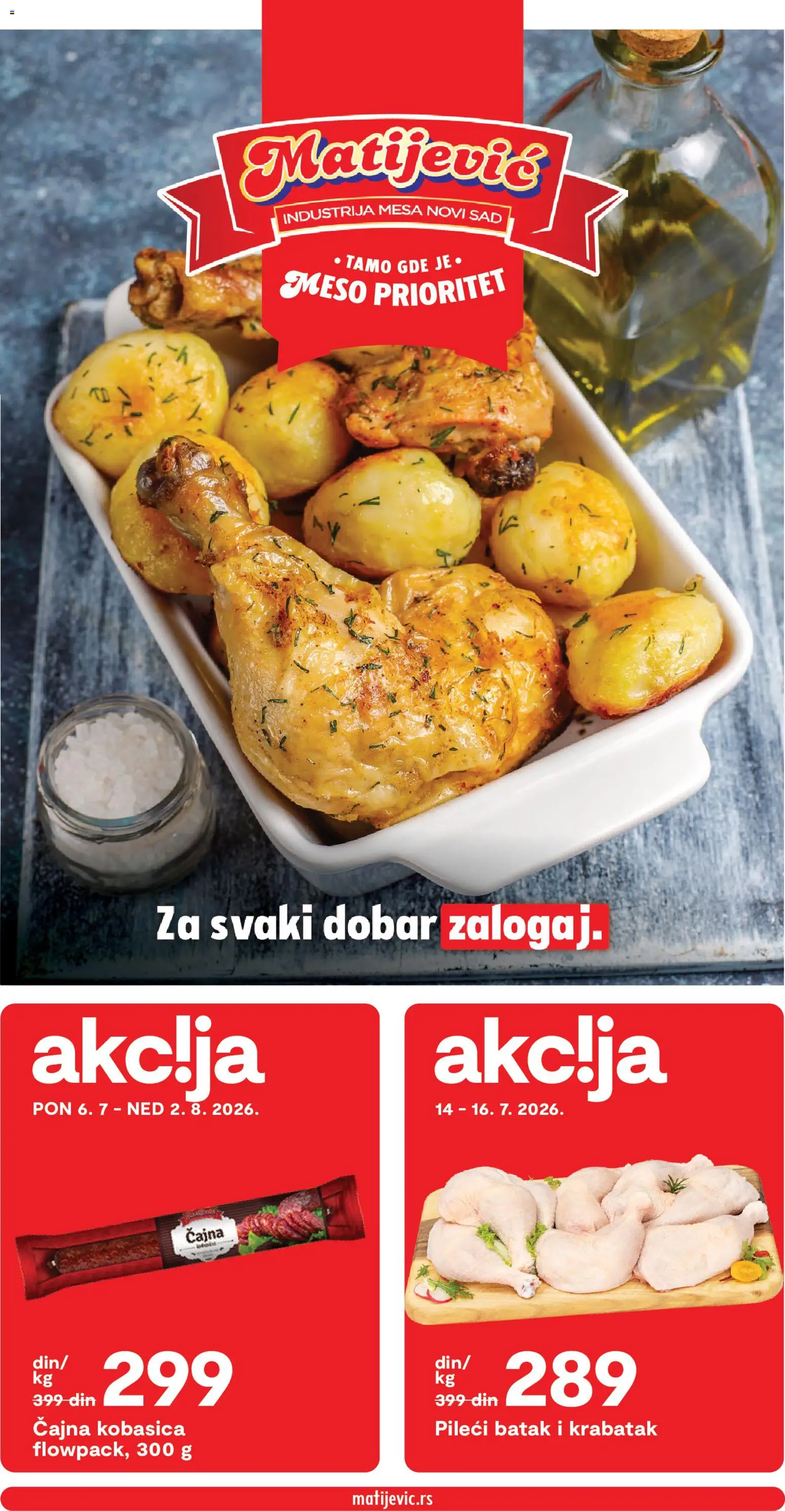 Pregled Matijevic kataloga - važi od 14.07.2026