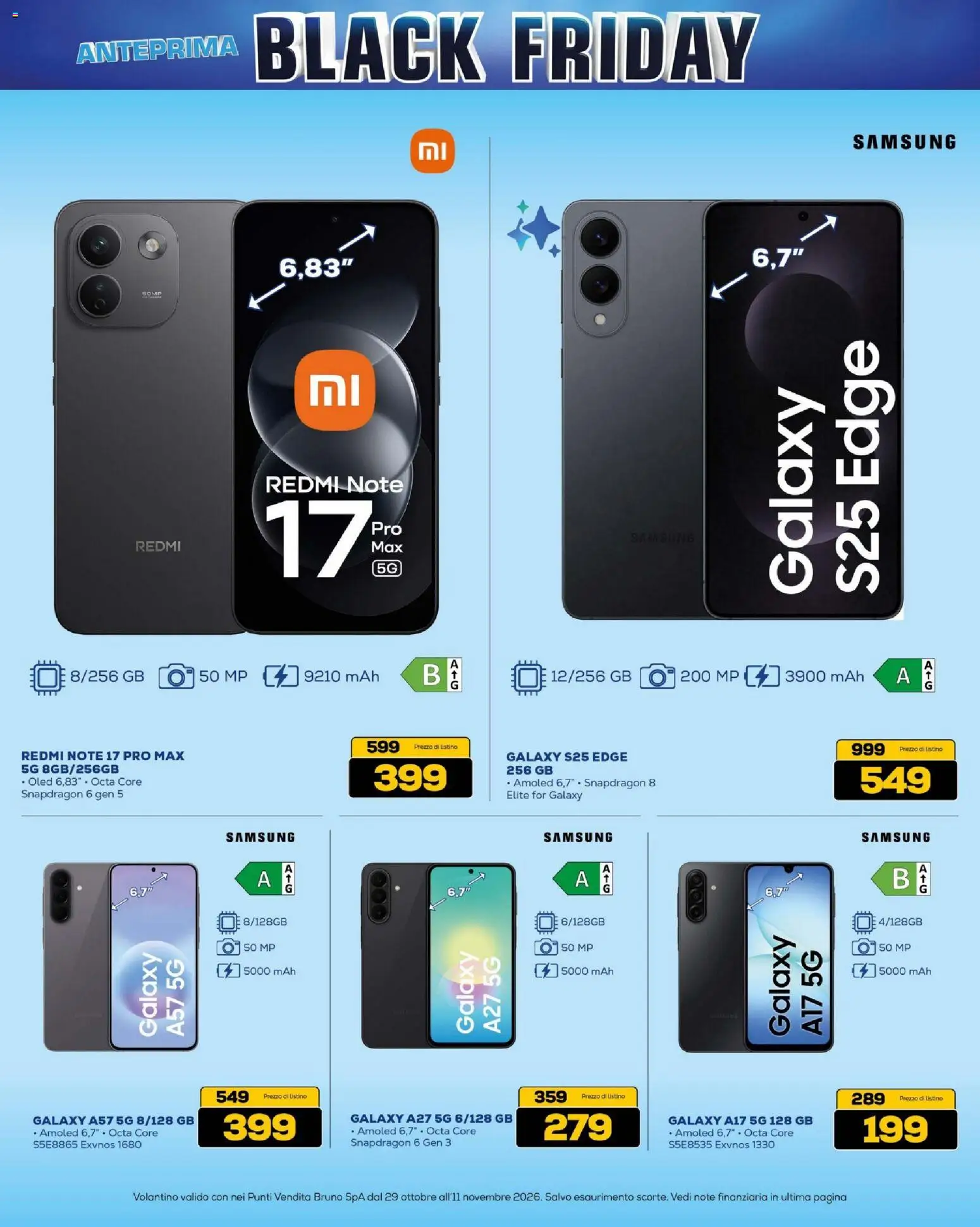 Anteprima dell'opuscolo BRUNO Black Friday dal negozio BRUNO valido da 29/10/2026 - Samsung