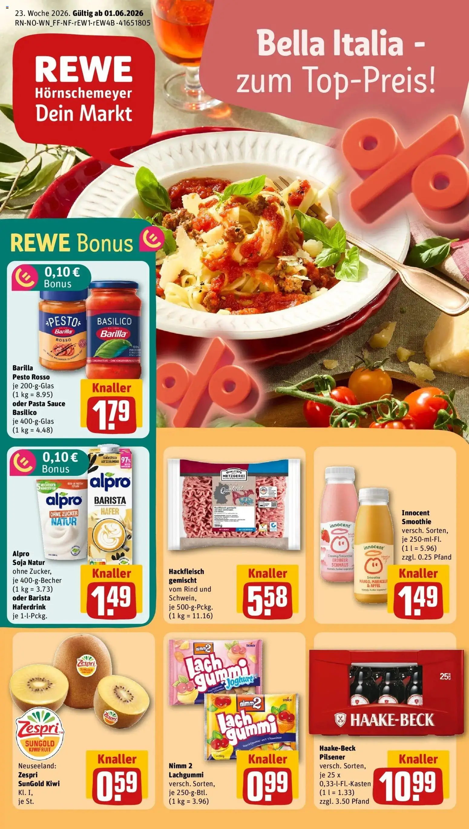 Vorschau von dem Prospekt des Geschäftes Rewe, gültig ab dem 01.06.2026