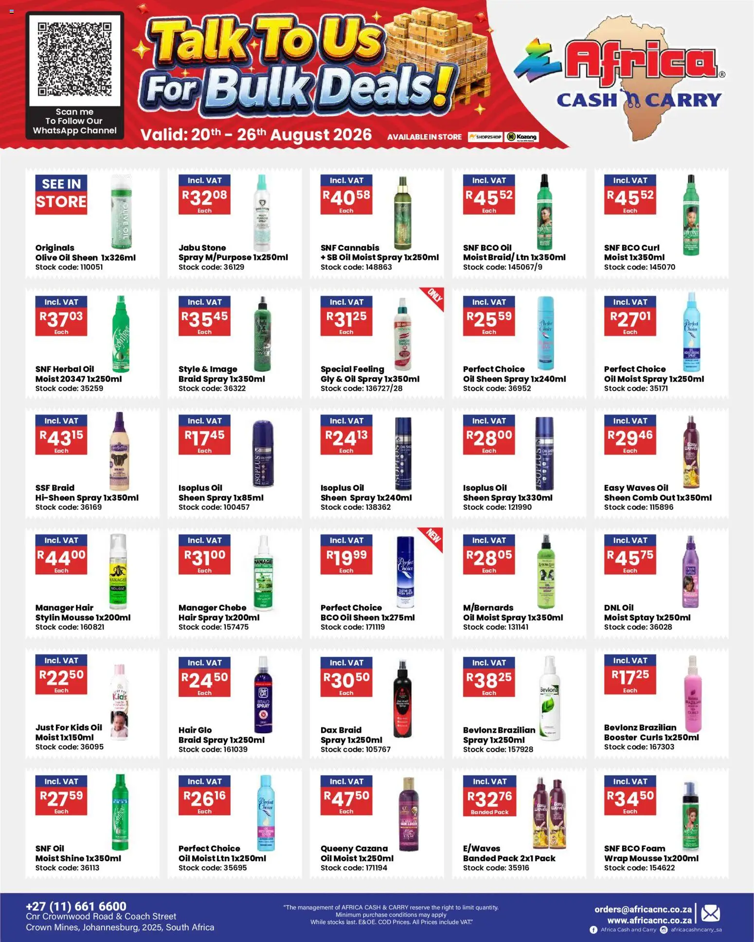 Preview of Africa Cash & Carry flyer valid from 20/08/2026