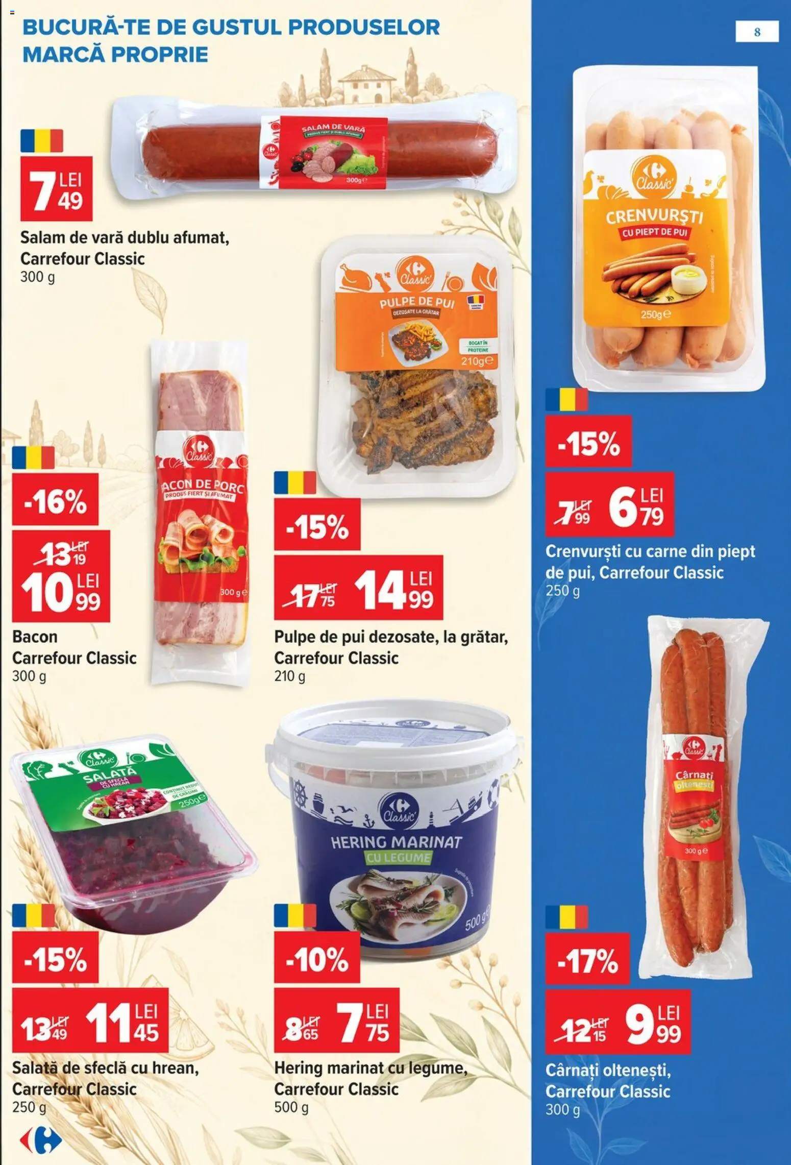 Previzualizarea de cataloage: Carrefour Carrefour Catalog valabil de la 28.10.2026 - Grătar, Proteine, Legume, Pui, Bacon, Salată, Crenvurști, Cârnați