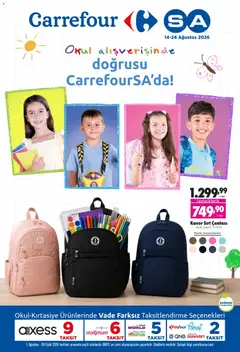 CarrefourSA CarrefourSA - Okul alışverişinde 14.08.2026 - Broşürünün önizlemesi