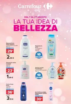 Anteprima dell'opuscolo Carrefour volantino Iper Bellezza dal negozio Carrefour valido da 07/08/2026