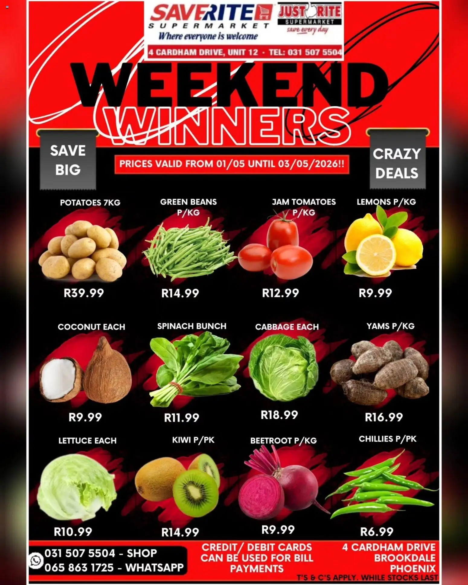 Preview of Saverite flyer valid from 01/05/2026