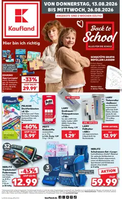 Vorschau von dem Prospekt des Geschäftes Kaufland, gültig ab dem 13.08.2026