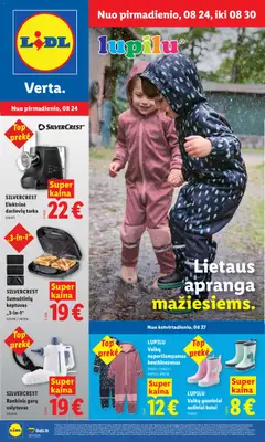 LIDL parduotuvės leidinio LIDL leidinys - Ne maisto prekių pasiūlymai galiojančio nuo 2026.08.24 peržiūra