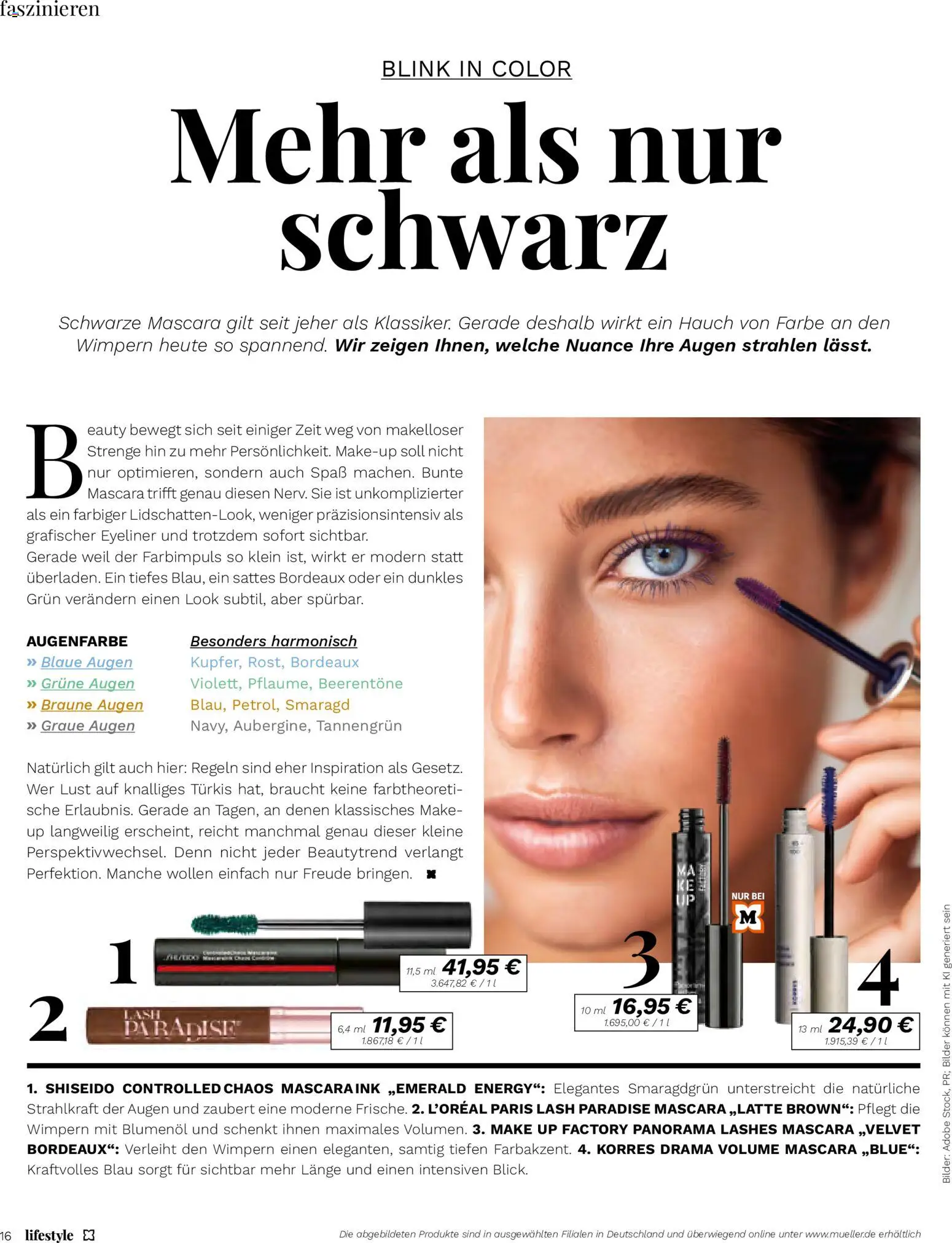 Vorschau von dem Prospekt des Geschäftes Müller, gültig ab dem 01.09.2026 - Bilder, Energy, Mascara, Eyeliner