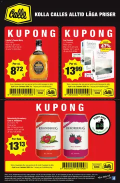 Eksempel på tilbudsavis Calle - Svenske kupontilbud fra butik Calle gyldig fra 08/07/2026