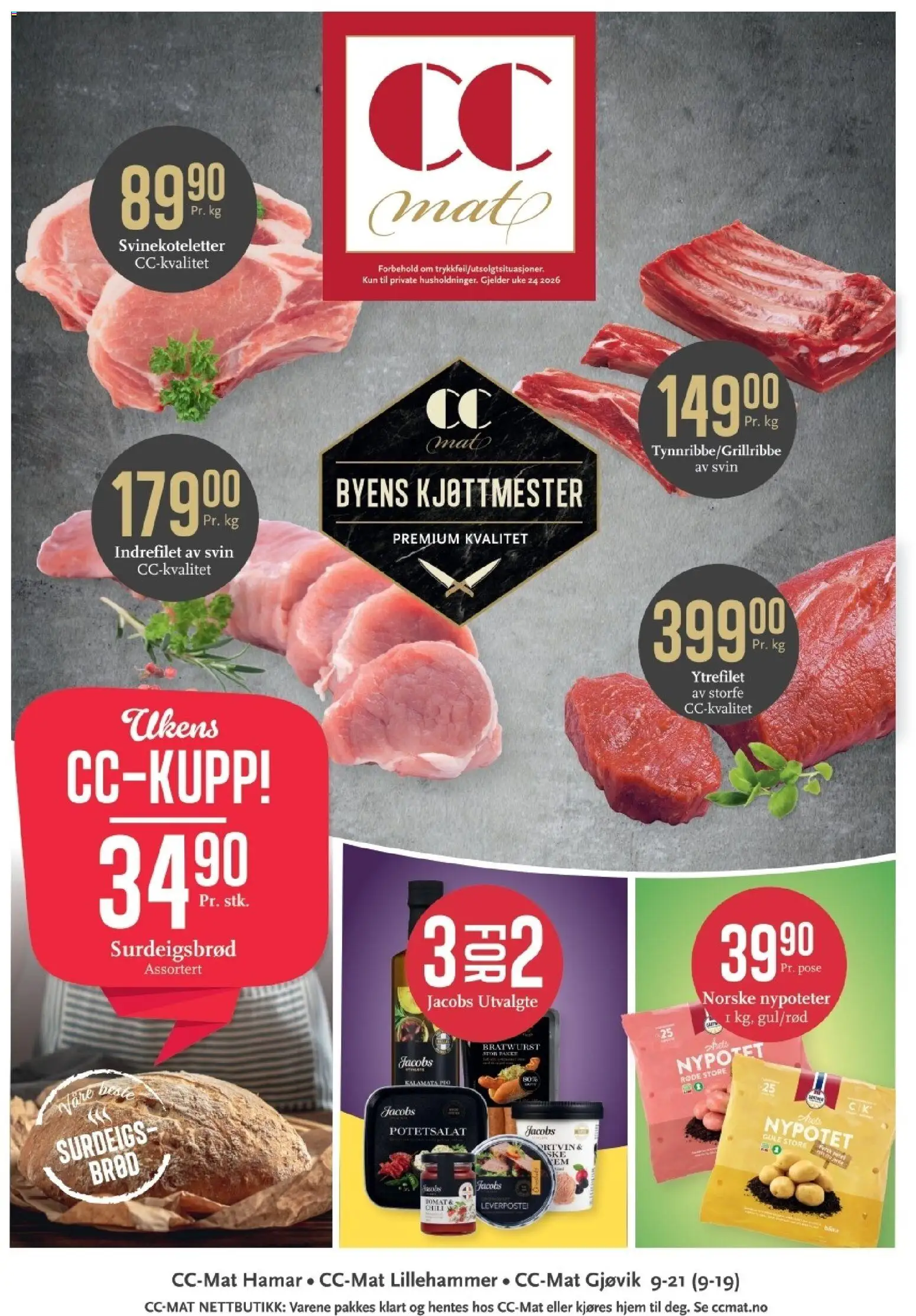 Forhåndsvis CC Mat kundeavis fra butikk CC Mat gyldig fra 08/06/2026