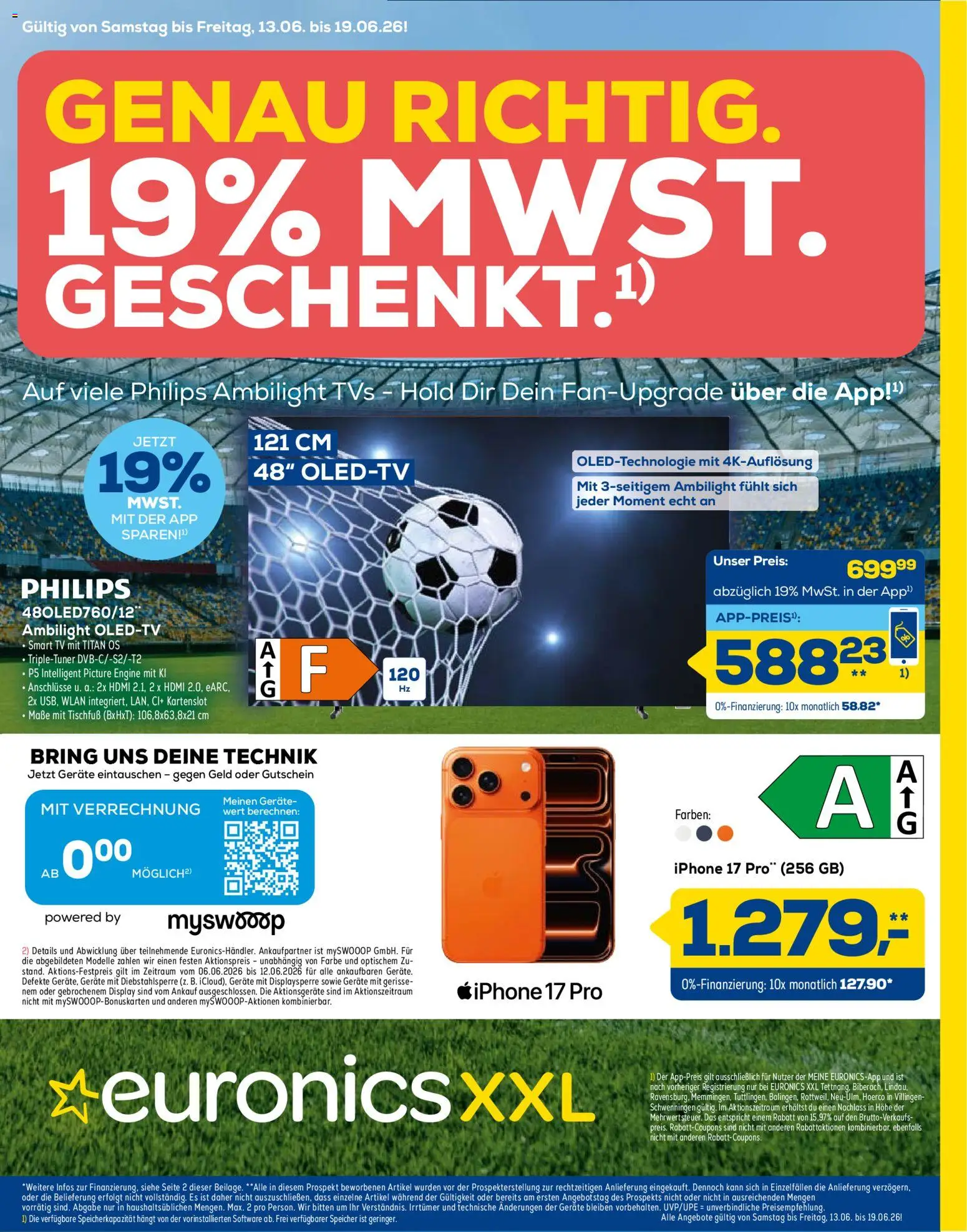 Vorschau von dem Prospekt des Geschäftes Euronics, gültig ab dem 13.06.2026