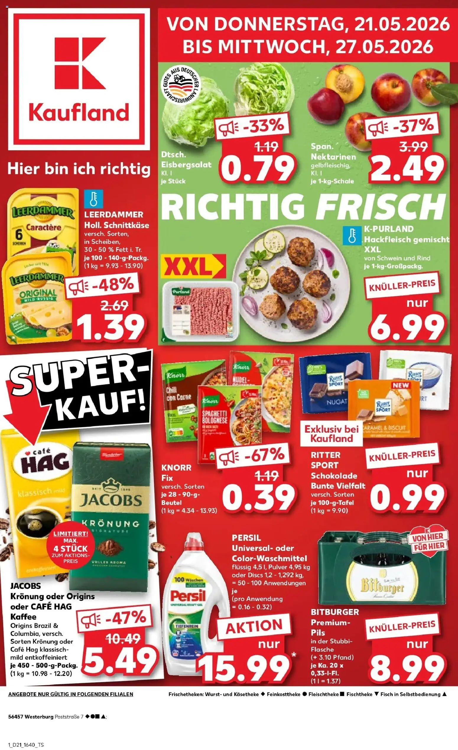 Vorschau von dem Prospekt des Geschäftes Kaufland, gültig ab dem 21.05.2026