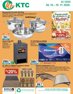 Pregled letka KTC Katalog tehnike i posuđa trgovine KTC vrijedi od 28.10.2026