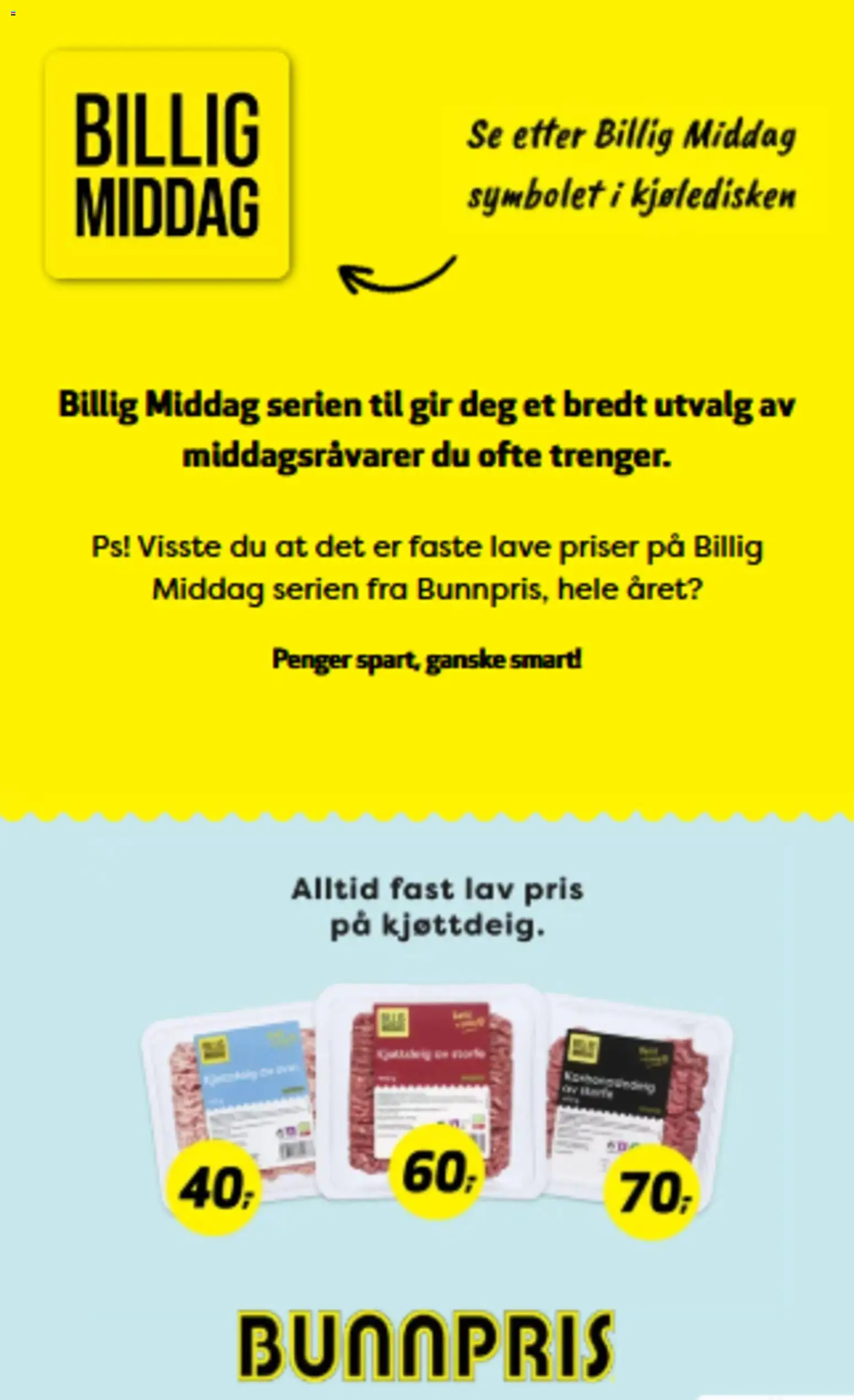 Forhåndsvis Bunnpris kundeavis Spicy kylling fra butikk Bunnpris gyldig fra 29/09/2026