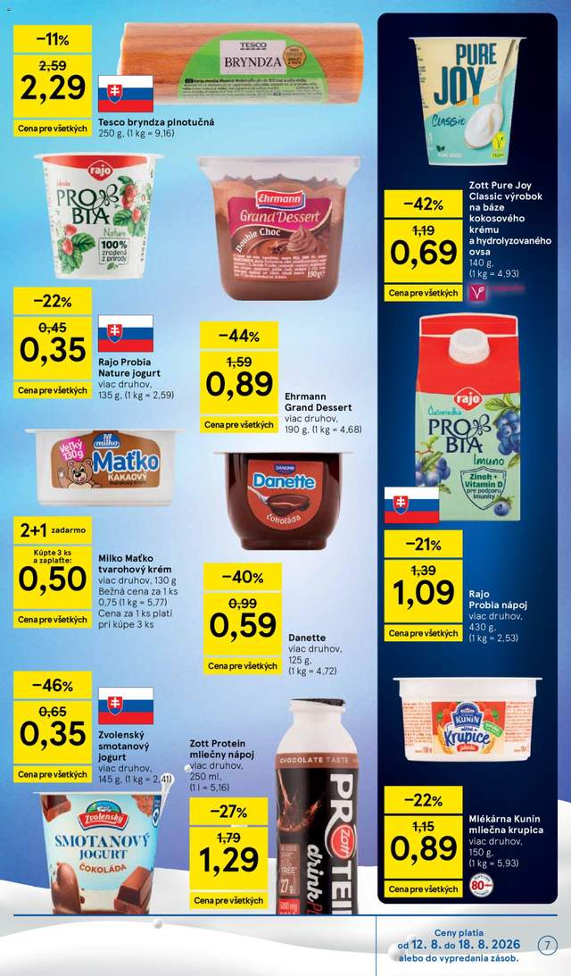 Nový Tesco leták od 12.08.