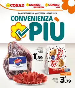 Anteprima dell'opuscolo Conad volantino Convenienza Più Campania dal negozio Conad valido da 08/07/2026