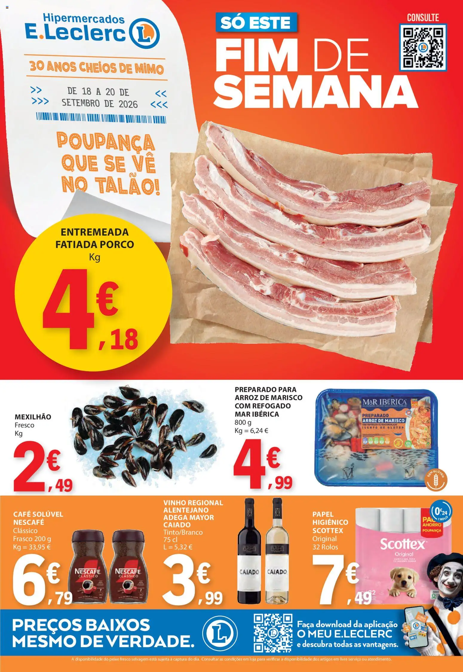 Pré-visualização do folheto da loja E.Leclerc válida a partir de 18/09/2026