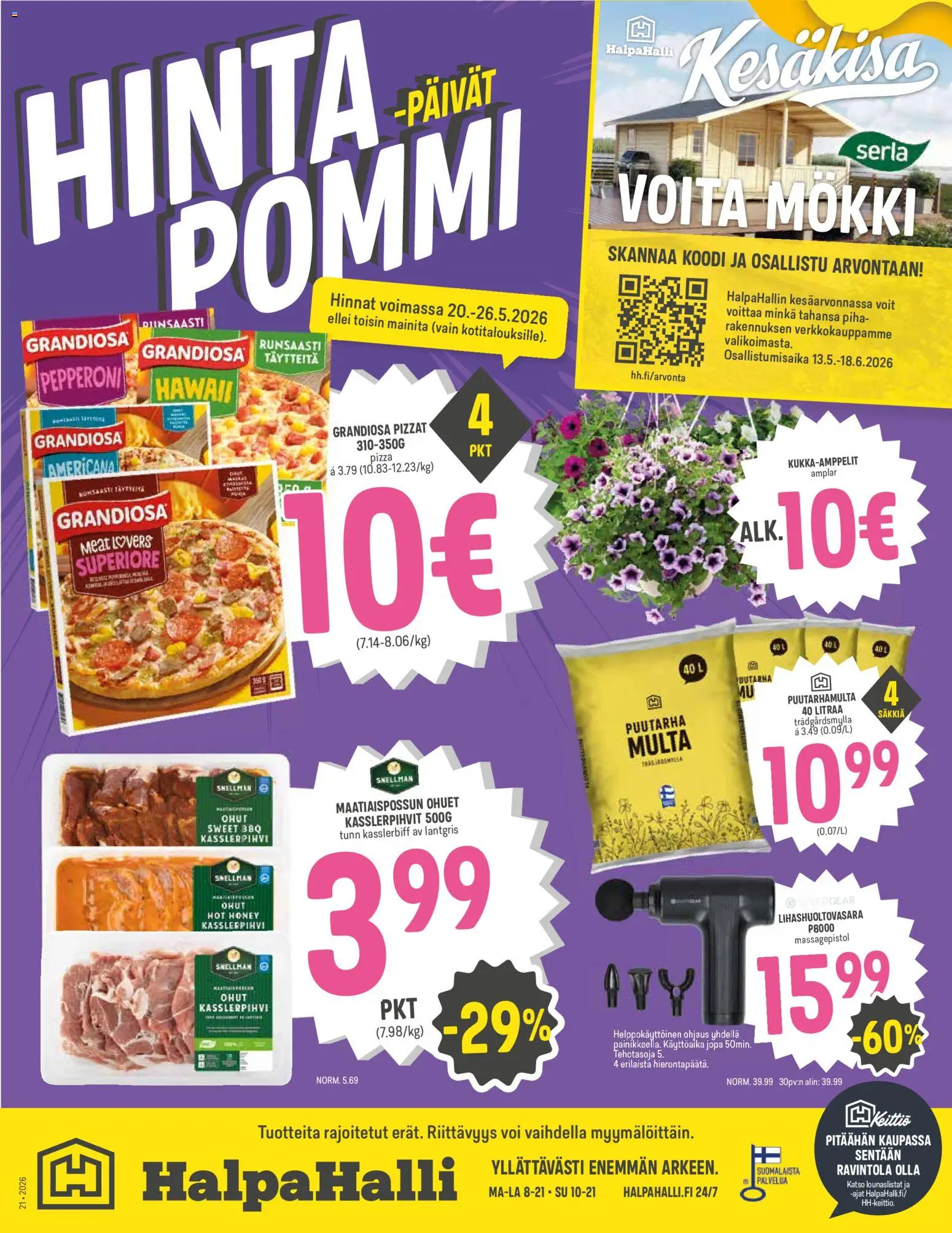 Kaupan Halpa Halli Halpa Halli tarjoukset esikatselu, voimassa 20/05/2026